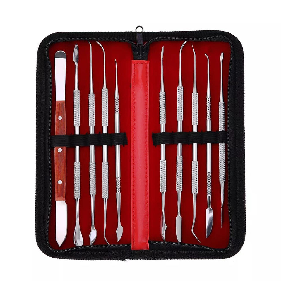 Waxing Kit Home - 10 sztuk/zestaw szpatułki dentystyczne nóż tynk