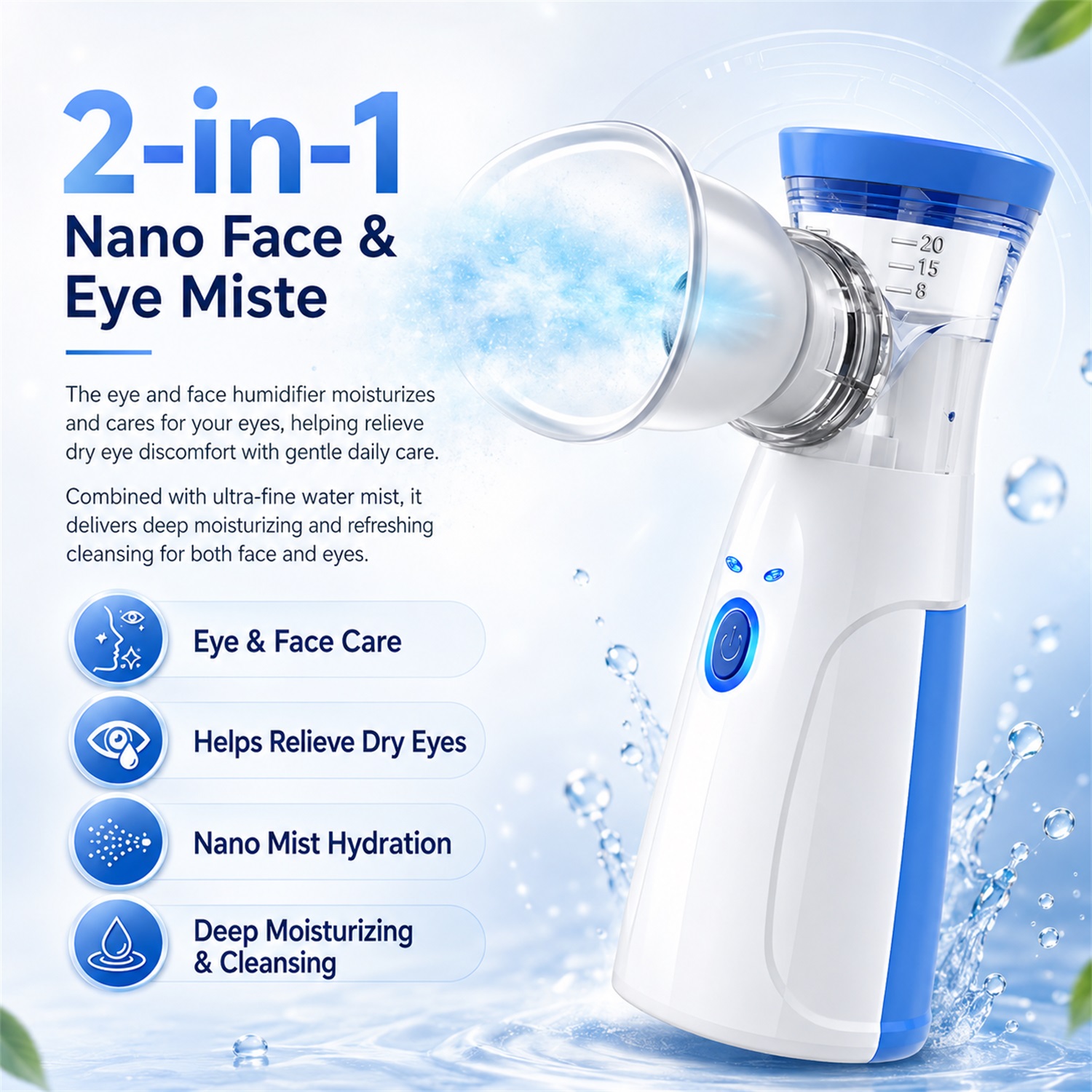 Przenośny nawilżacz do twarzy  – Facial Steamer Nano recenzja i cena