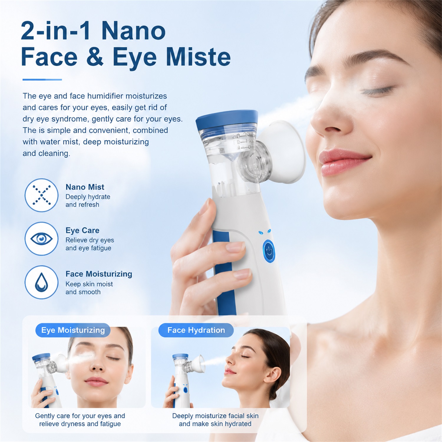 Przenośny nawilżacz do twarzy  – Facial Steamer Nano recenzja i cena